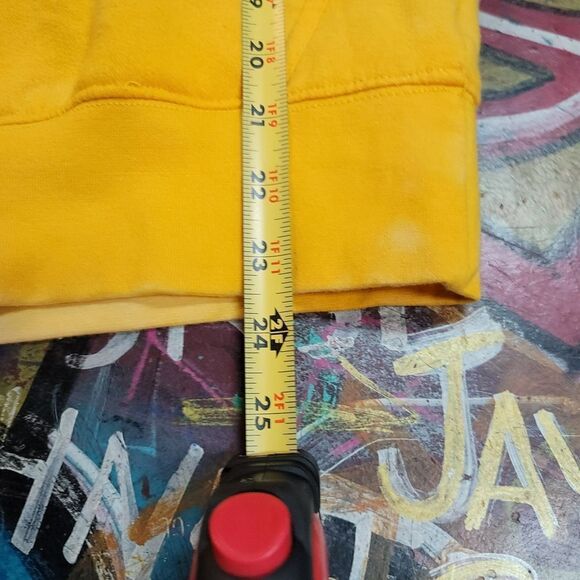 Golden Fox Ramen Tokyo Japan in-house yellow reverse tie-dye hoodie: size small - Picture 6 of 10